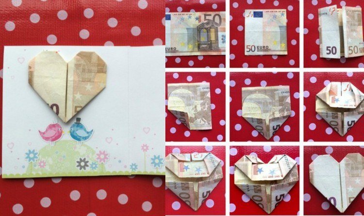 pengar-veck-hjärta-instruktioner-pengar-present-bröllop-50-euro