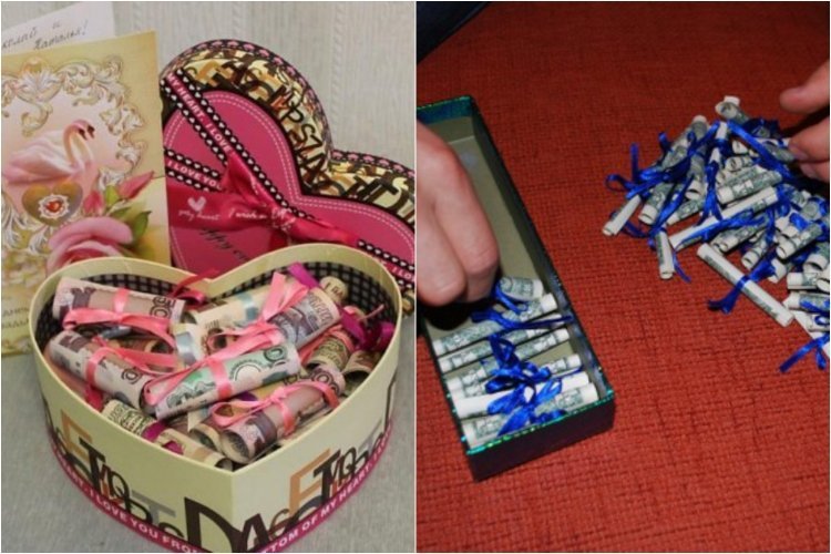 pengar-gåvor-bröllop-hjärtformad-box-pengar-rulle-band