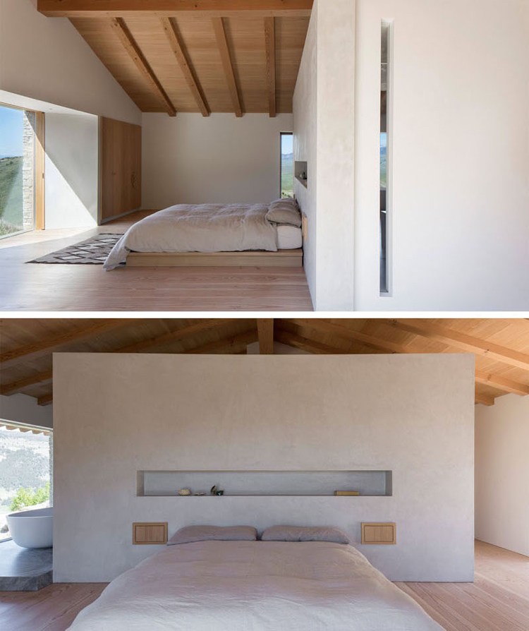 minimalistiskt-levande-mysigt-hus-sten-trä-sovrum-badkar