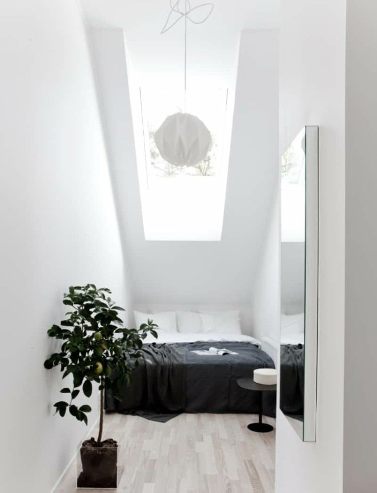 Skapa en sovalkov i ett trångt rum - idé till gästrummet