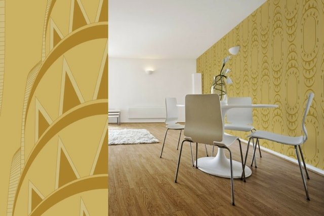 Solinspirerade motiv ursprungliga väggdesignidéer