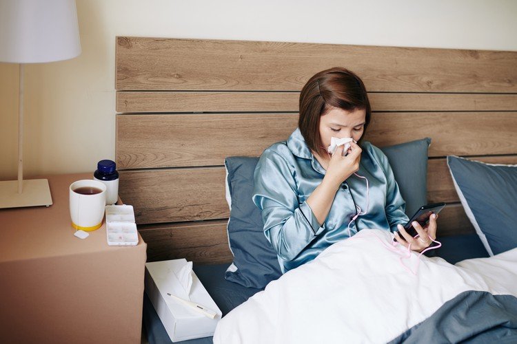 Influensasymptom lindrar kornte hemhjälpmedel effekt med förkylning