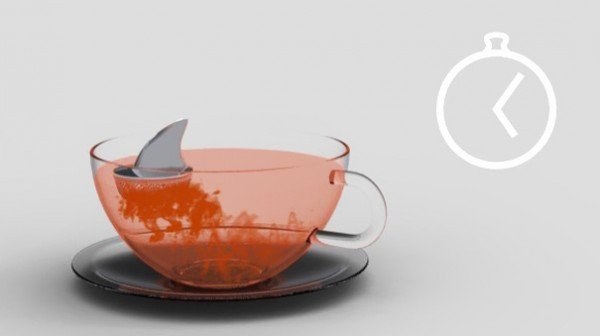 Sharky tea infuser frukt te bedrägeri idé