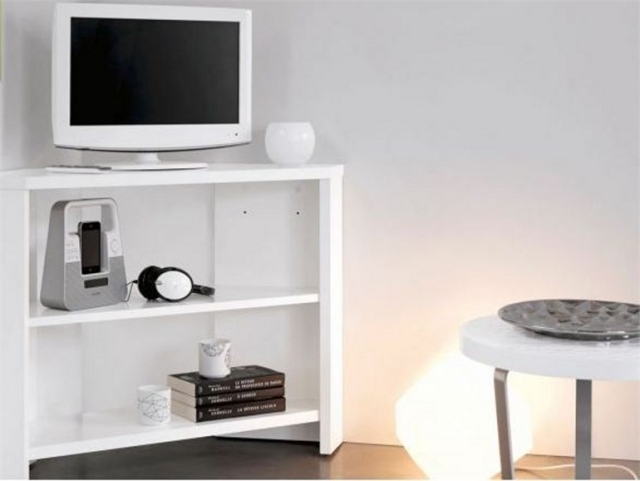 Hörnmöbler - TV -skåp - vitt förvaringsutrymme - ALISA - Gautier - sovrumsserier
