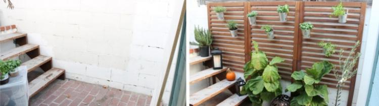 design-idéer-trädgård-terrass-trappor-växter-palm-växt-krukor