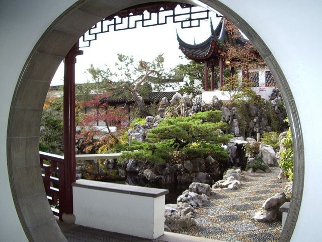 kinesisk trädgård design deen ingångar trädgårdsvägar