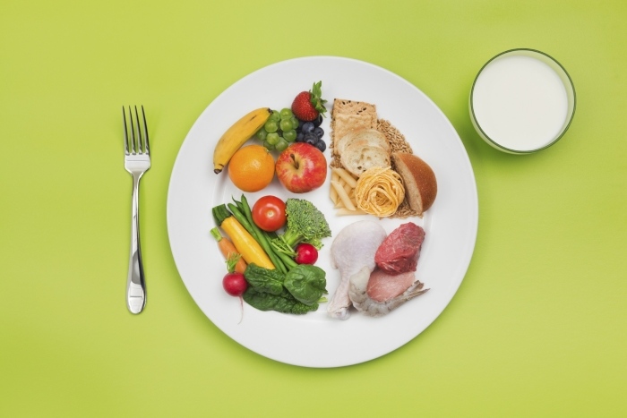 hälsosam viktminskning näring-frukt-grönsaker-fullkorns-kött