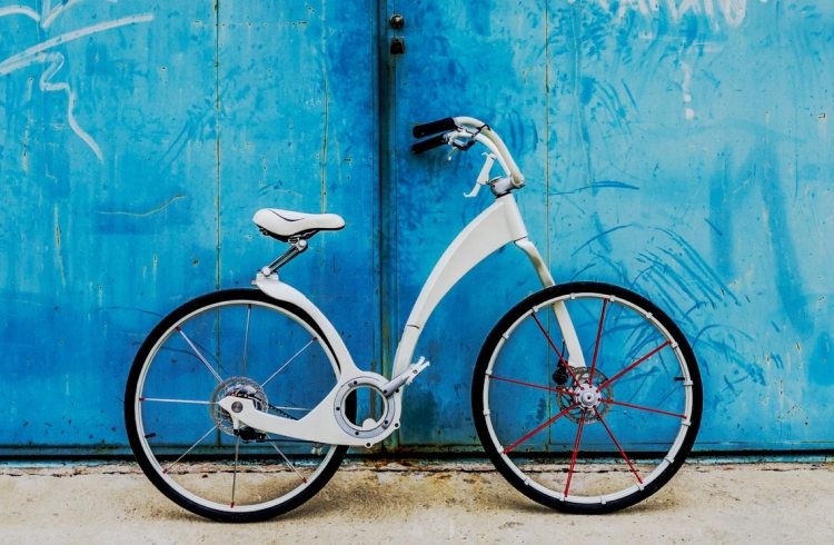 Gi-cykel-hopfällbar-elcykel-med-26-tums-däck-app-kontroll-lätt vikt