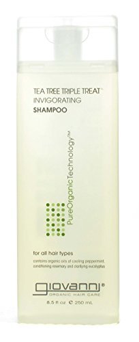 Giovanni virkistävä shampoo, teepuun kolmoishoito, 8,5 unssin pullot (3 kpl pakkaus)