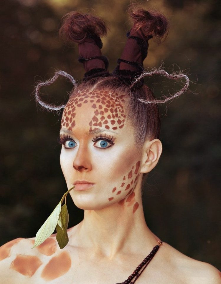 kostym kvinnor djur giraff karnevalsmink