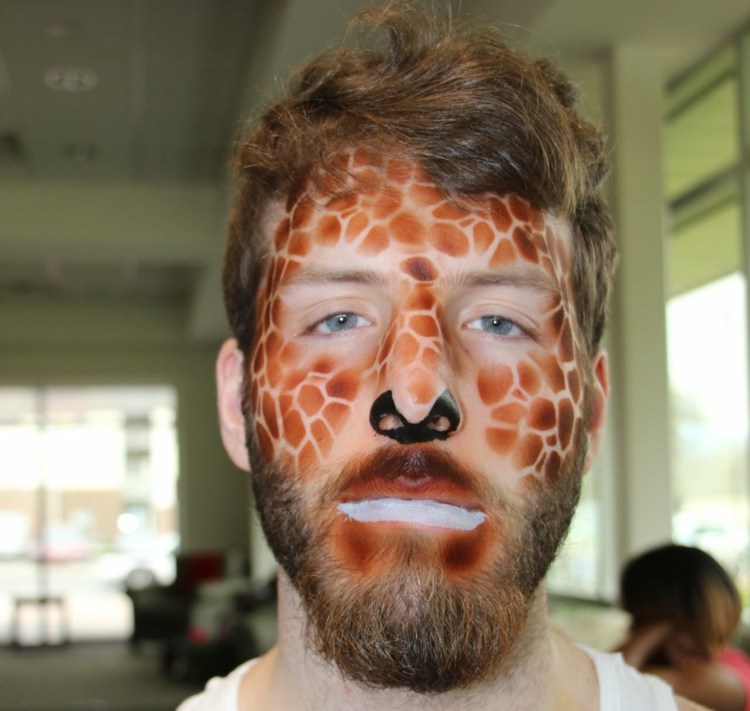 make up giraff man vuxna karneval smink