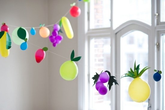 snabb dekoration julhantverk fruktballongkrans