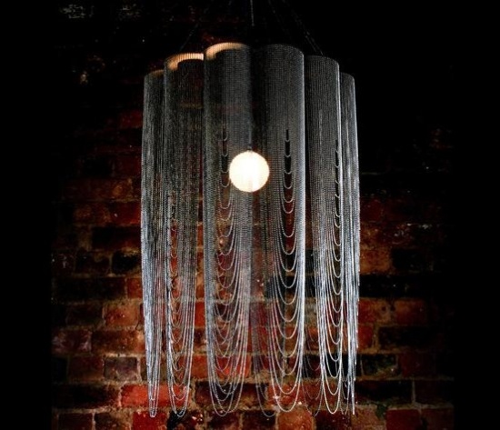Hänglampor silver kedja design