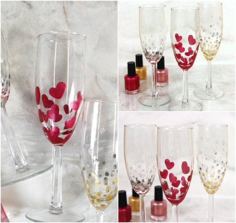 glasmålning-nagellack-hållbart-täckande-hjärtan-vitt-vin-champagneglas