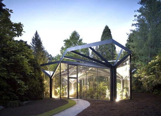 Glasväxthus Glas Gruninger-Botanisk trädgård-av Buehrer-Wuest Architects