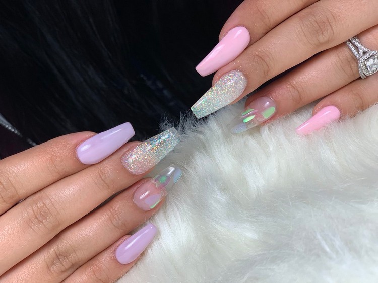Akrylnaglar gör dig själv nageltrender hösten 2020 Glass Nails naglar