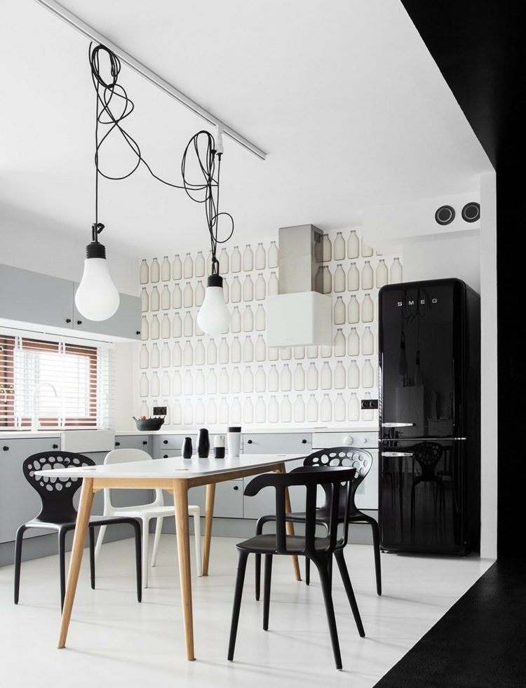 glödlampa-lampa-stor-modern-svart-vit-kök-skandinavisk