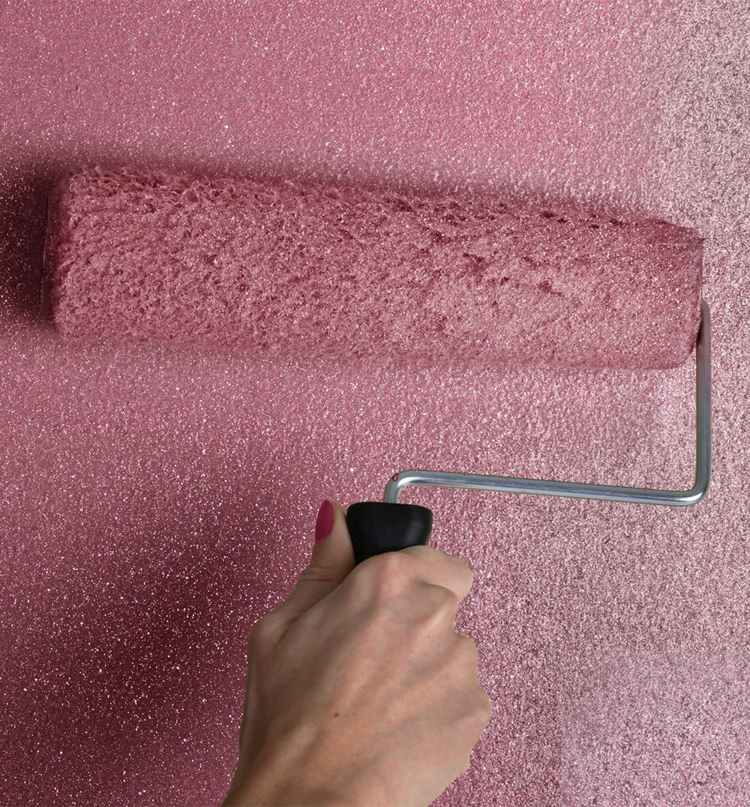 Glitter väggfärgidéer målar väggar sovrumstips