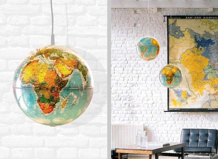 Globe dekoration lampskärm DIY -projekt