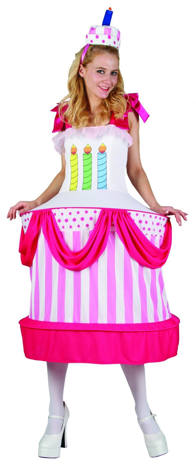 billiga karnevalskostymer tårta förklädda rosa damljus