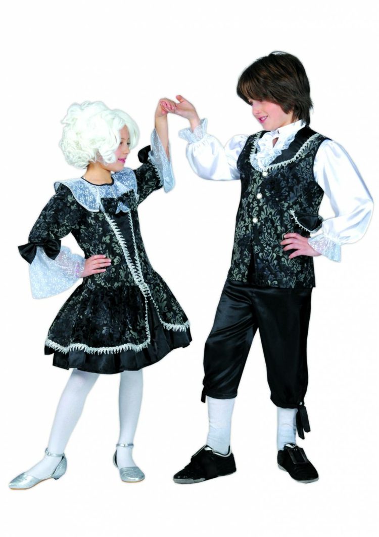 billiga-karneval-kostymer-mozart-familj-svart-vit-barock
