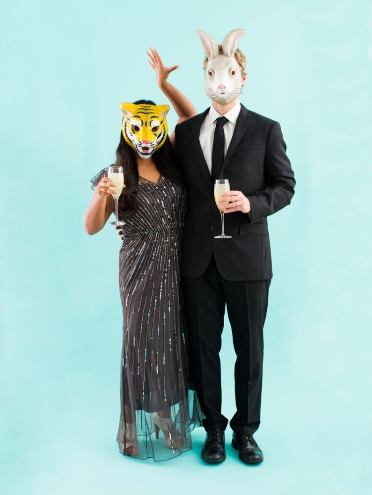 billiga-karneval-kostymer-djur-kostymer-familj-föräldrar-mask-fest