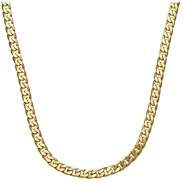 Sterling 14k Gold Cut 24-Inch Rope Chain