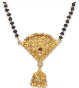 Μοναδικό σενταγιόν Jumkha Style με χρυσό Mangalsutra