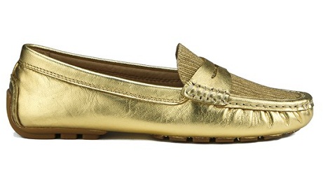 Gold Loafers για γυναίκες