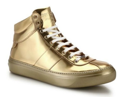 Χρυσά αθλητικά παπούτσια για άνδρες