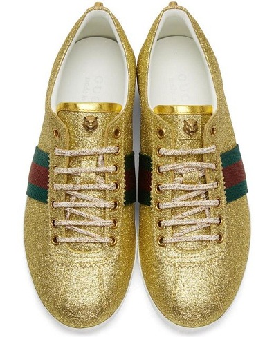 Ανδρικά παπούτσια Gold Glitter