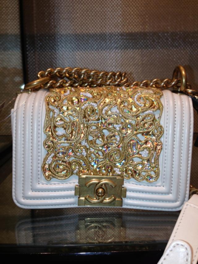 Chanel vitt guld plånböcker modetrender