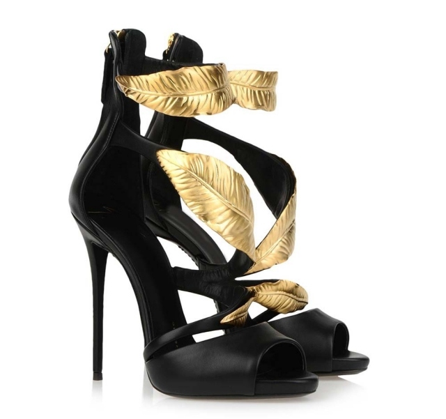 2014-kvinnor-skor-mode-svart-guld
