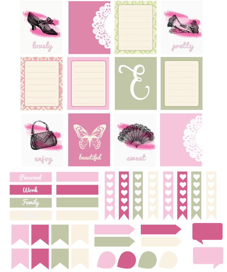 filofax-dekorera-kvinnor-rosa-rosa-bokmärke-anteckningar