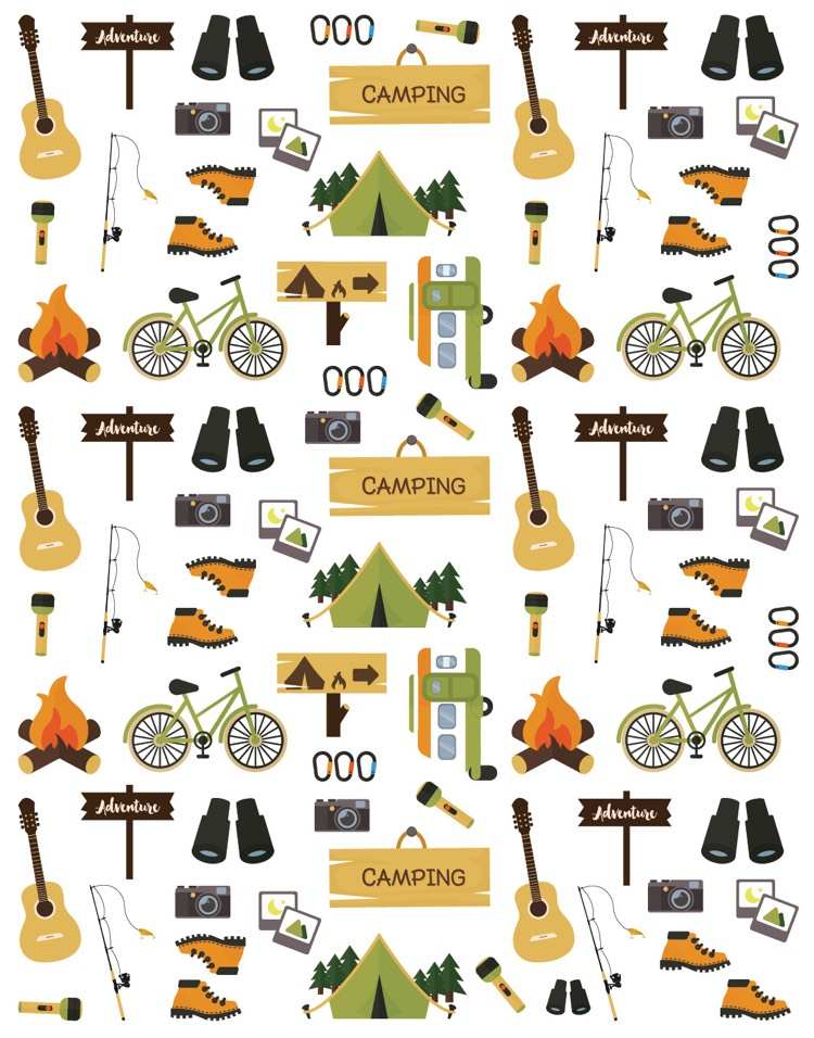 filofax-dekorera-camping-symboler-minitryck