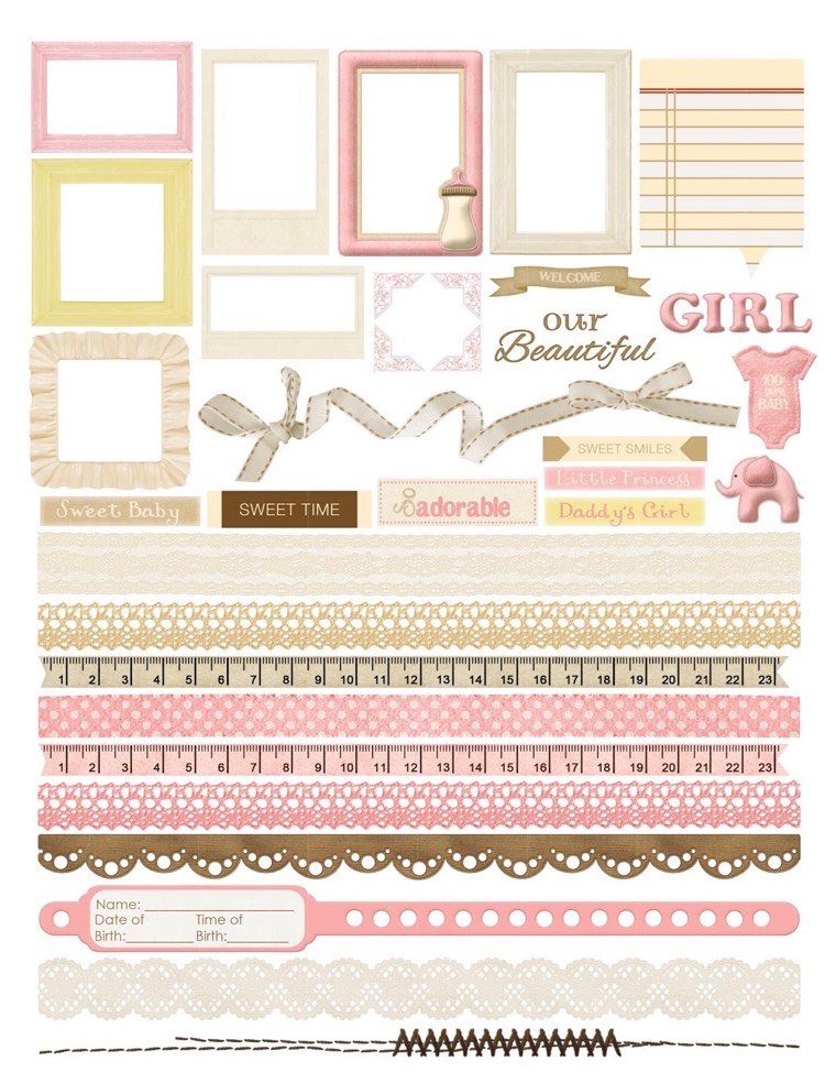 filofax-dekorera-födelse-baby-flicka-rosa-vintage-rand-ram
