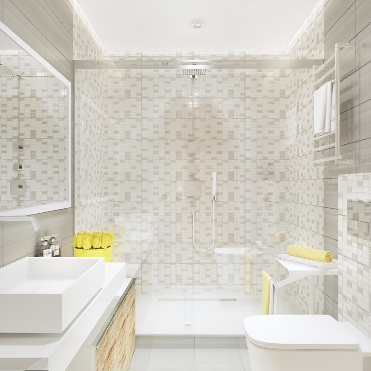 grå-kakel-lägenhet-inredning-idéer-badrum-vit-ljusgrå-dusch-glasvägg