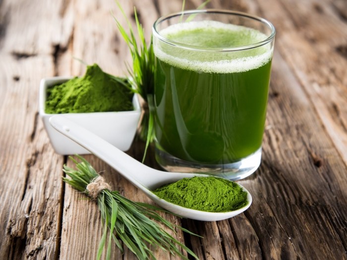 Grön-Superfoods-Vetegräs-Rich-in-Klorofyll