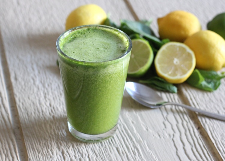 grön-smoothies-bantning-låg-kalori-diet-citron