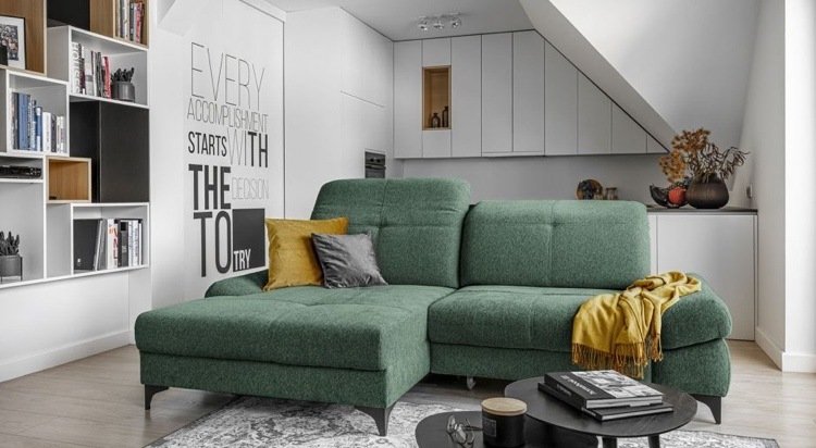 grön soffa skandinavisk