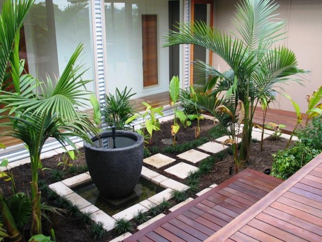 Grunderna i trädgårdsdesign tips modern design vatten har palmer