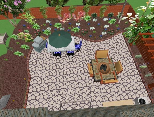 trädgård nybörjare layout växter terrass