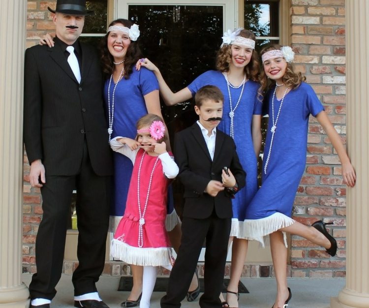 gruppdräkter-karneval-familj-rockabilly-tema-kvinnor-herr-kostym-klänningar-20-talet