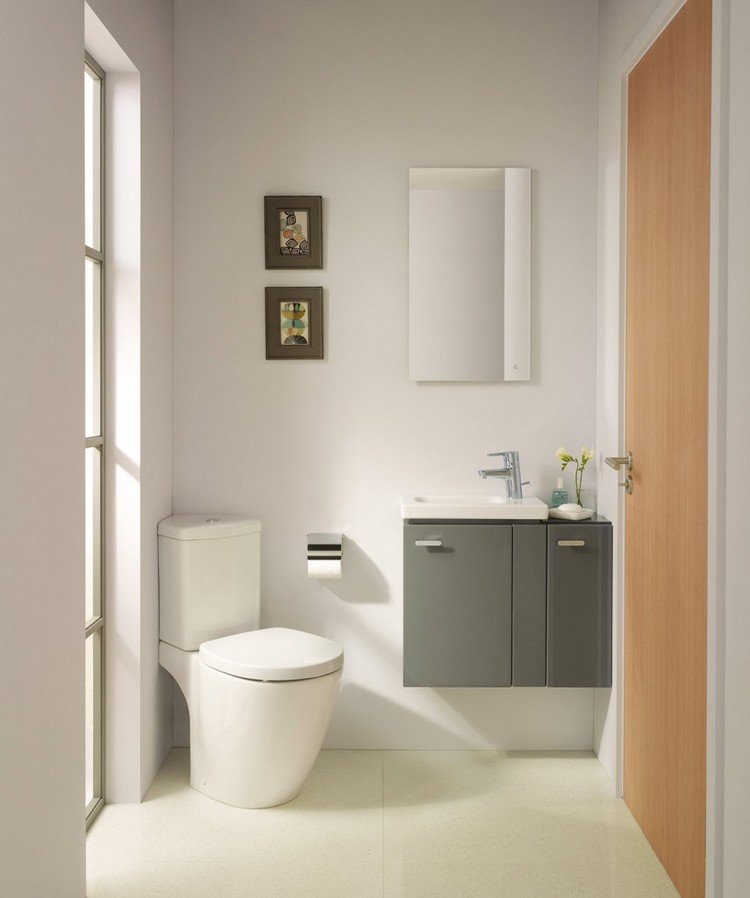 Gästtoaletter designar toalettskål-hörn-stort-fönster-fåfänga-underskåp
