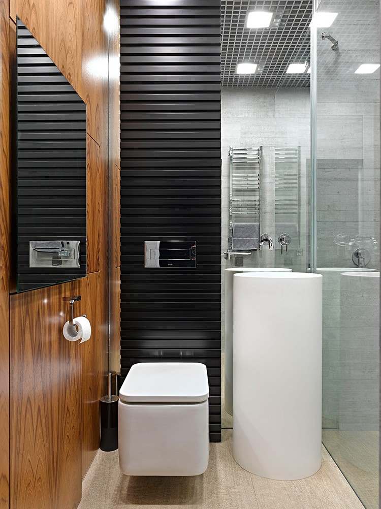 gäst-toalett-design-dekoration-väggpaneler-spegel-vägg-pelare-handfat
