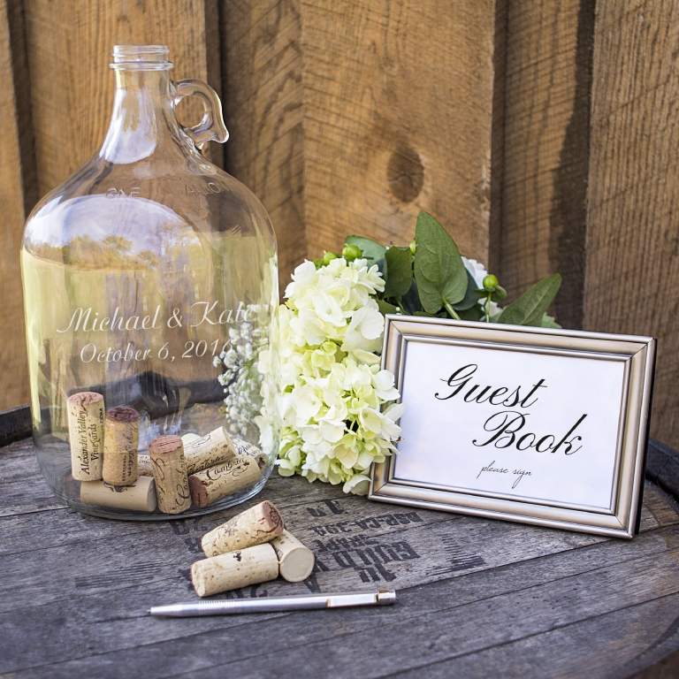 Gästbok bröllop alternativt meddelande i en flaska tinker själv instruktioner bröllopsplanering vintage