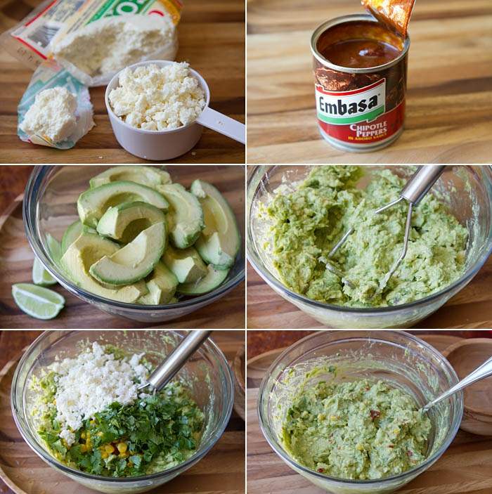 Ingredienser-för-dopp-med-guacamole