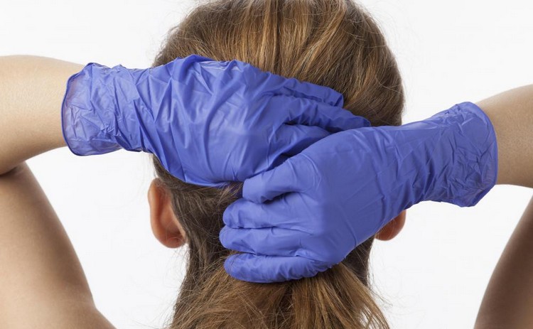 hårfärg förhindrar handskar