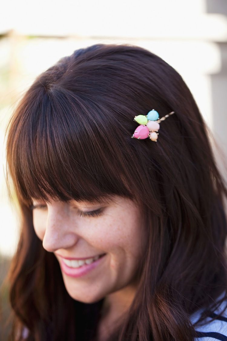 Hårtillbehör sommar strass boby pins accent
