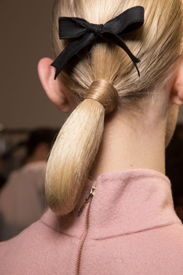 svart rosett hår tillbehör trend catwalk
